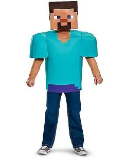 Spirit Halloween Kids Steve Costume - Minecraft