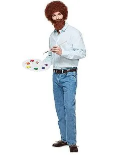 Spirit Halloween Adult Bob Ross Costume - Firefly