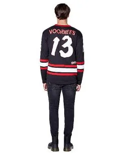 Spirit Halloween Jason Voorhees Hockey Jersey - Friday The 13th -Halloween Shop 01405588 b