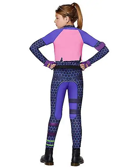Spirit Halloween Girls Brite Bomber Costume - Fortnite 4 Spirit Halloween Girls Brite Bomber Costume - Fortnite - Image 2