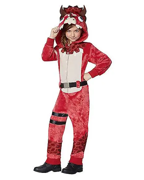 Spirit Halloween Girls Plush Tricera Ops Costume - Fortnite 3 Spirit Halloween Girls Plush Tricera Ops Costume - Fortnite