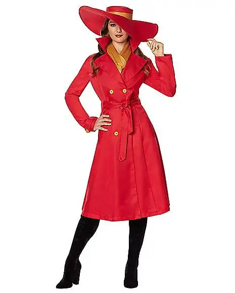 Spirit Halloween Adult Carmen Sandiego Costume 4 Spirit Halloween Adult Carmen Sandiego Costume - Image 2
