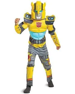 Spirit Halloween Kids Muscle Bumblebee Costume - Transformers