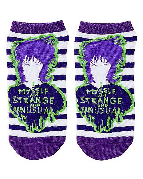 Spirit Halloween Beetlejuice Ankle Socks - 5 Pair 5 Spirit Halloween Beetlejuice Ankle Socks - 5 Pair - Image 3