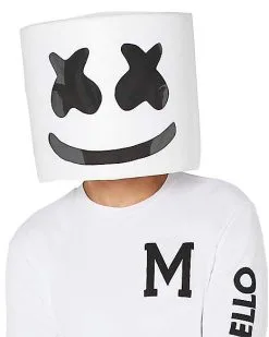 Spirit Halloween Adult Marshmello Costume -Halloween Shop 01505759 c