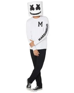 Spirit Halloween Adult Marshmello Costume -Halloween Shop 01505759 d