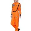 Spirit Halloween Adult Orange NASA Jumpsuit Costume 2 Spirit Halloween Adult Orange NASA Jumpsuit Costume -Halloween Shop 01551746 a