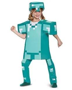 Spirit Halloween Kids Armor Deluxe Costume - Minecraft -Halloween Shop 01566264 c