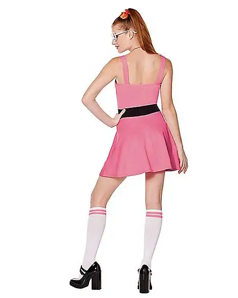 Spirit Halloween Adult Blossom Costume - The Powerpuff Girls 4 Spirit Halloween Adult Blossom Costume - The Powerpuff Girls - Image 2