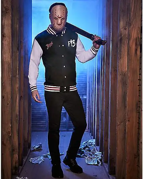 Spirit Halloween Adult Jason Voorhees Varsity Jacket - Friday The 13th 6 Spirit Halloween Adult Jason Voorhees Varsity Jacket - Friday The 13th -Halloween Shop 01587211 a