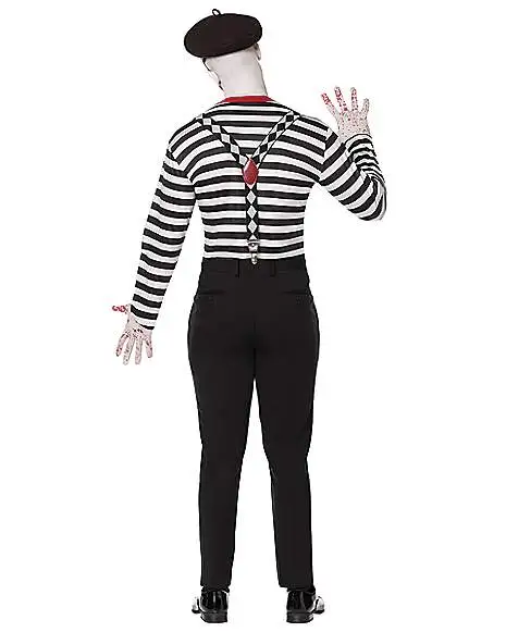 Spirit Halloween Adult Creepy Mime Costume 4 Spirit Halloween Adult Creepy Mime Costume - Image 2