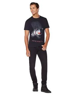 Spirit Halloween Hi Georgie Pennywise T Shirt - It 7 Spirit Halloween Hi Georgie Pennywise T Shirt - It -Halloween Shop 01598119 c