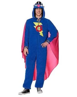 Spirit Halloween Adult Super Grover Union Suit - Sesame Street