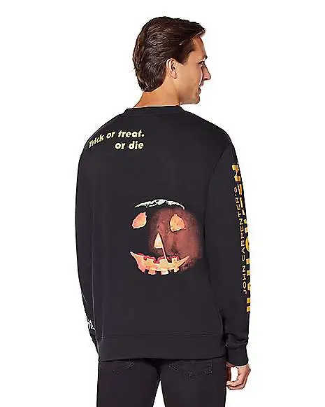 Spirit Halloween Michael Myers One Good Scare Sweatshirt - Halloween 4 Spirit Halloween Michael Myers One Good Scare Sweatshirt - Halloween - Image 2