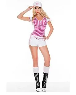 Spirit Halloween Adult Miss Curve Baseball Costume