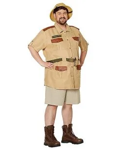 Spirit Halloween Adult Men's Zookeeper Plus Size Costume 9 Spirit Halloween Adult Men's Zookeeper Plus Size Costume -Halloween Shop 07518327 c
