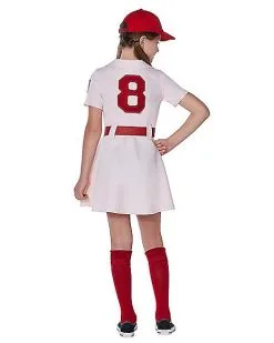 Spirit Halloween Kids Dottie Costume - A League Of Their Own 6 Spirit Halloween Kids Dottie Costume - A League Of Their Own -Halloween Shop 07559842 b