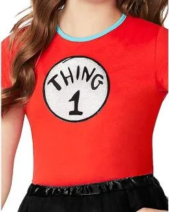 Spirit Halloween Kids Thing 1 And Thing 2 Costume Kit – Dr. Seuss -Halloween Shop 07616469 c