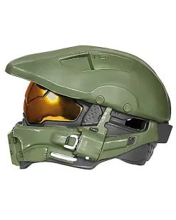 Spirit Halloween Kids Master Chief Light-Up Helmet Deluxe - Halo -Halloween Shop 07651862 c