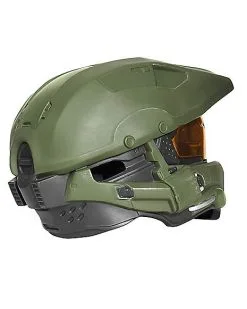 Spirit Halloween Kids Master Chief Light-Up Helmet Deluxe - Halo -Halloween Shop 07651862 d