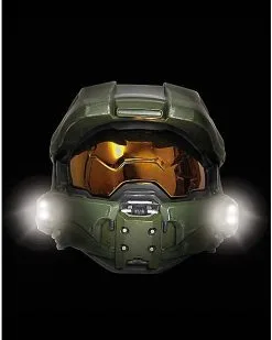 Spirit Halloween Kids Master Chief Light-Up Helmet Deluxe - Halo -Halloween Shop 07651862 e