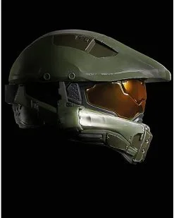 Spirit Halloween Kids Master Chief Light-Up Helmet Deluxe - Halo -Halloween Shop 07651862 f